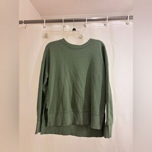 Time and Tru Olive Green Crewneck Sweatshirt